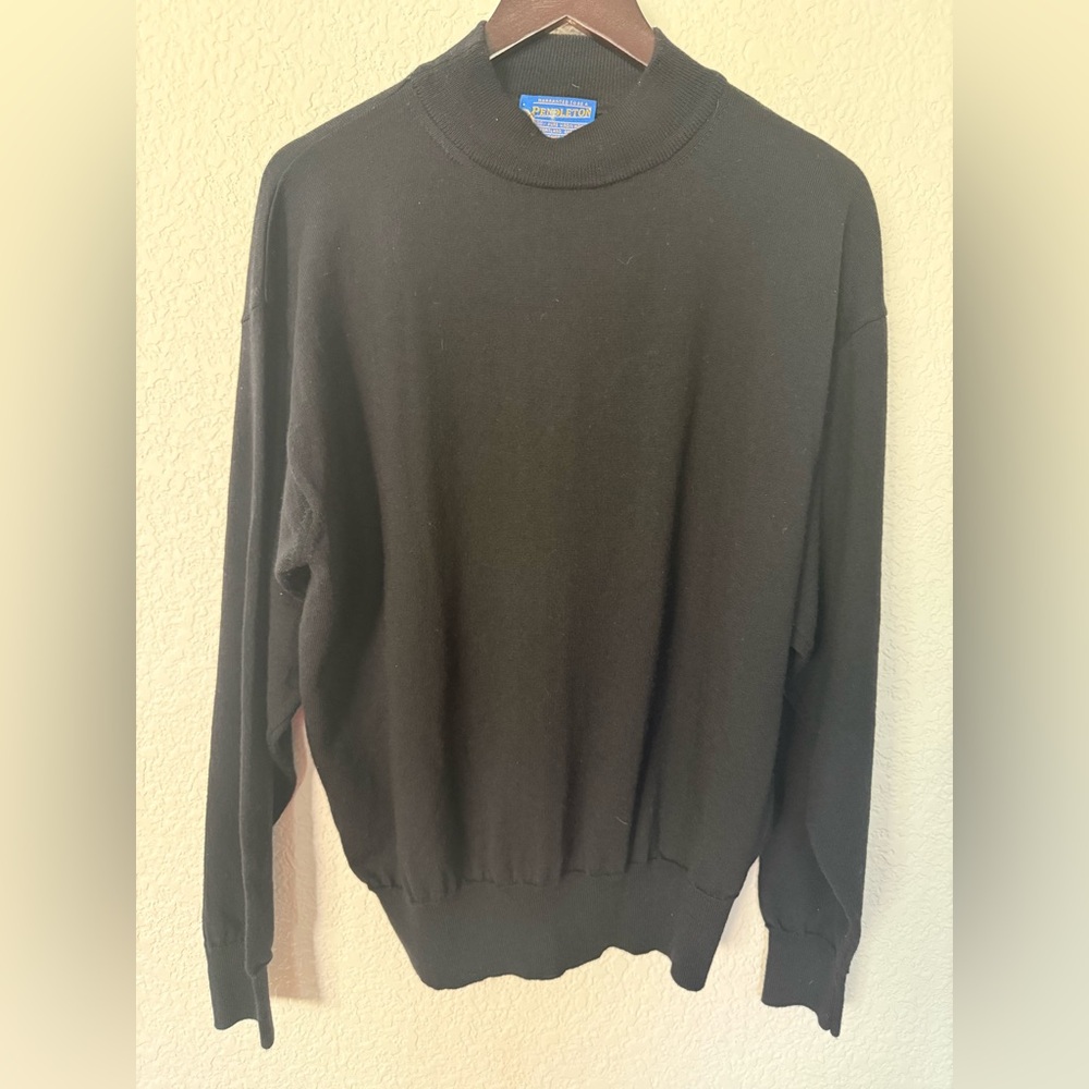 Pendleton Black Mock Turtleneck Men's Sweater - Picture 4 of 16